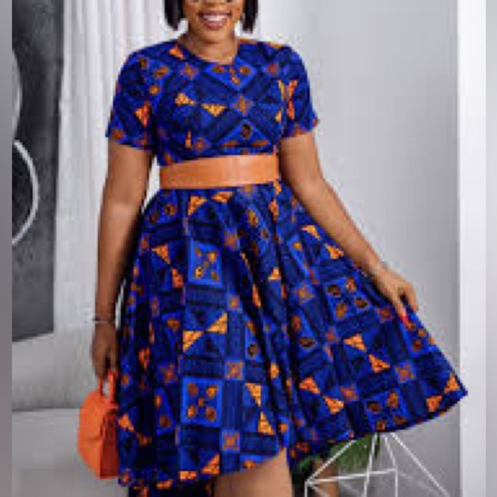 Mae Otti High low dress Produit Florence African print